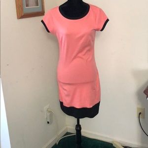T Shirt dress coral